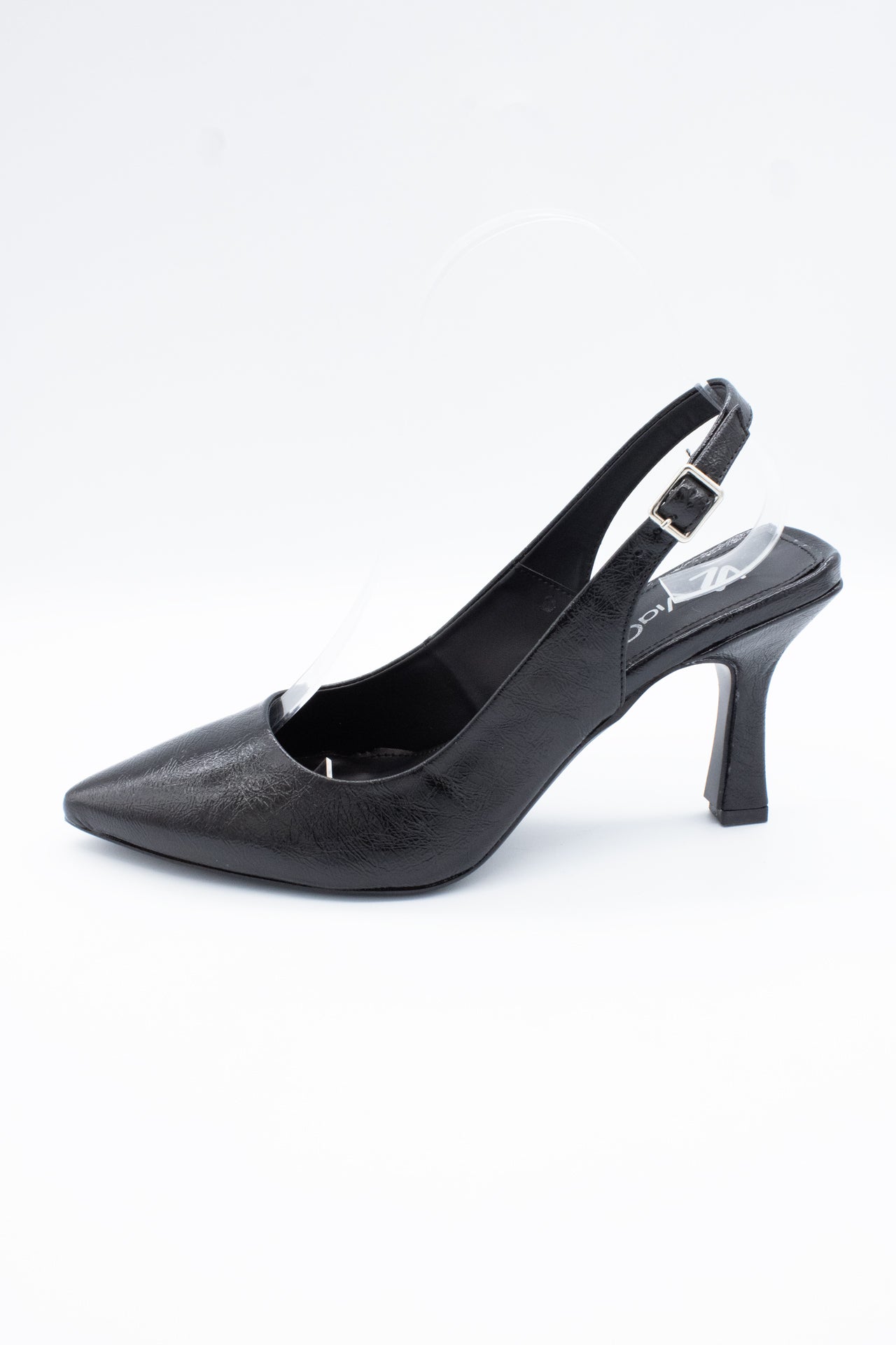 LARA Zapatilla destalonada Negro metálico