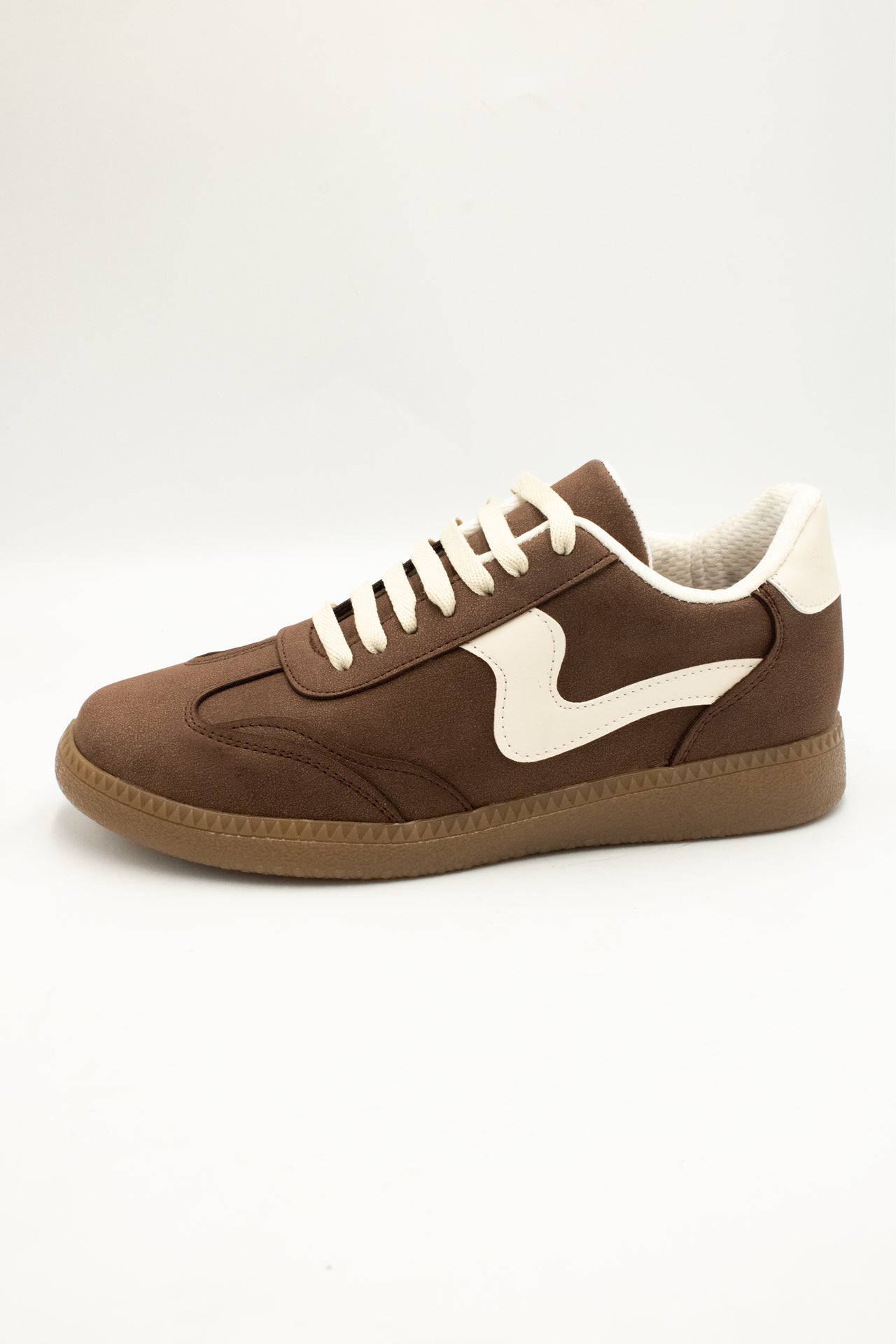 MIKA Tenis con suela de goma cafe-beige