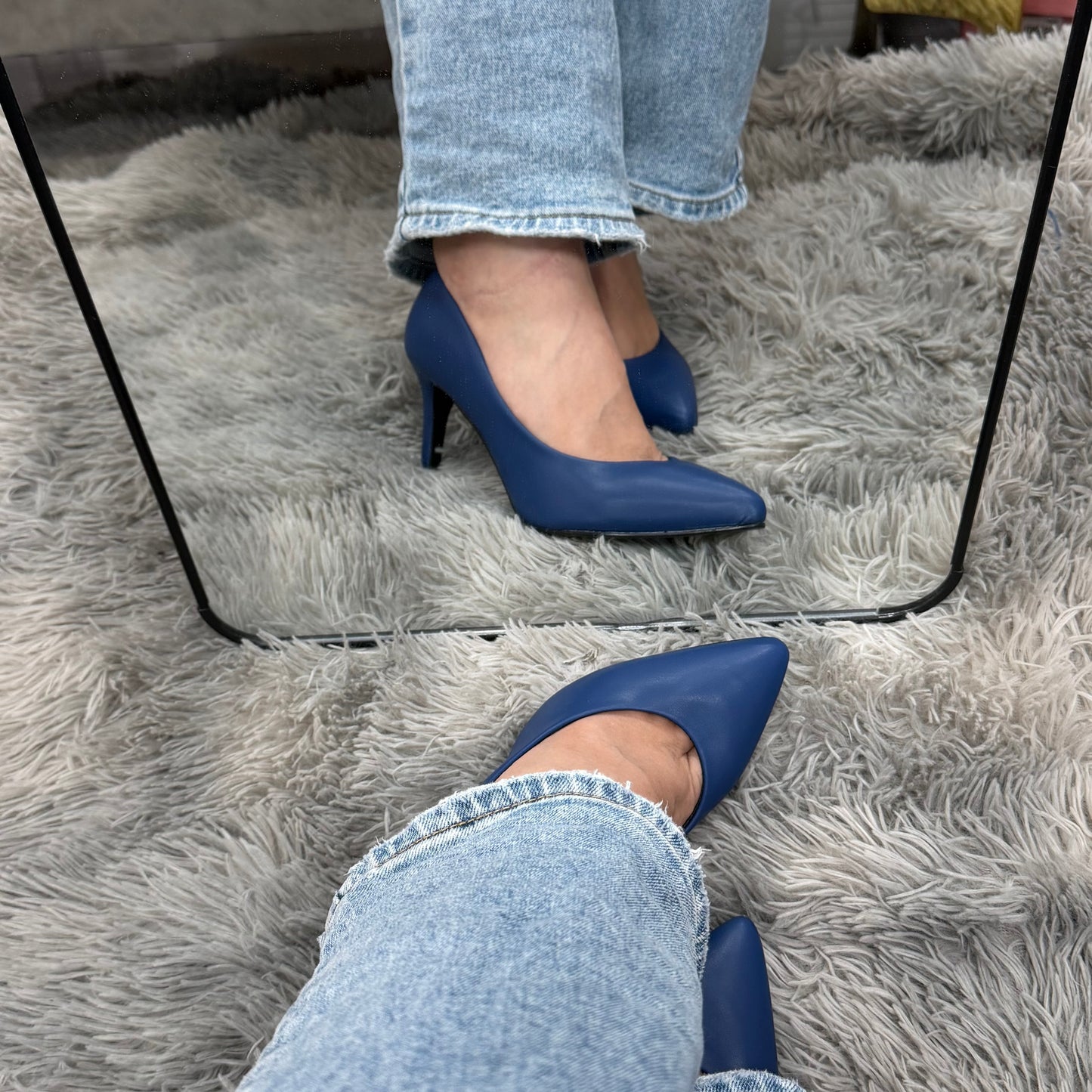 OLIVIA zapatilla con plantilla de confort Azul