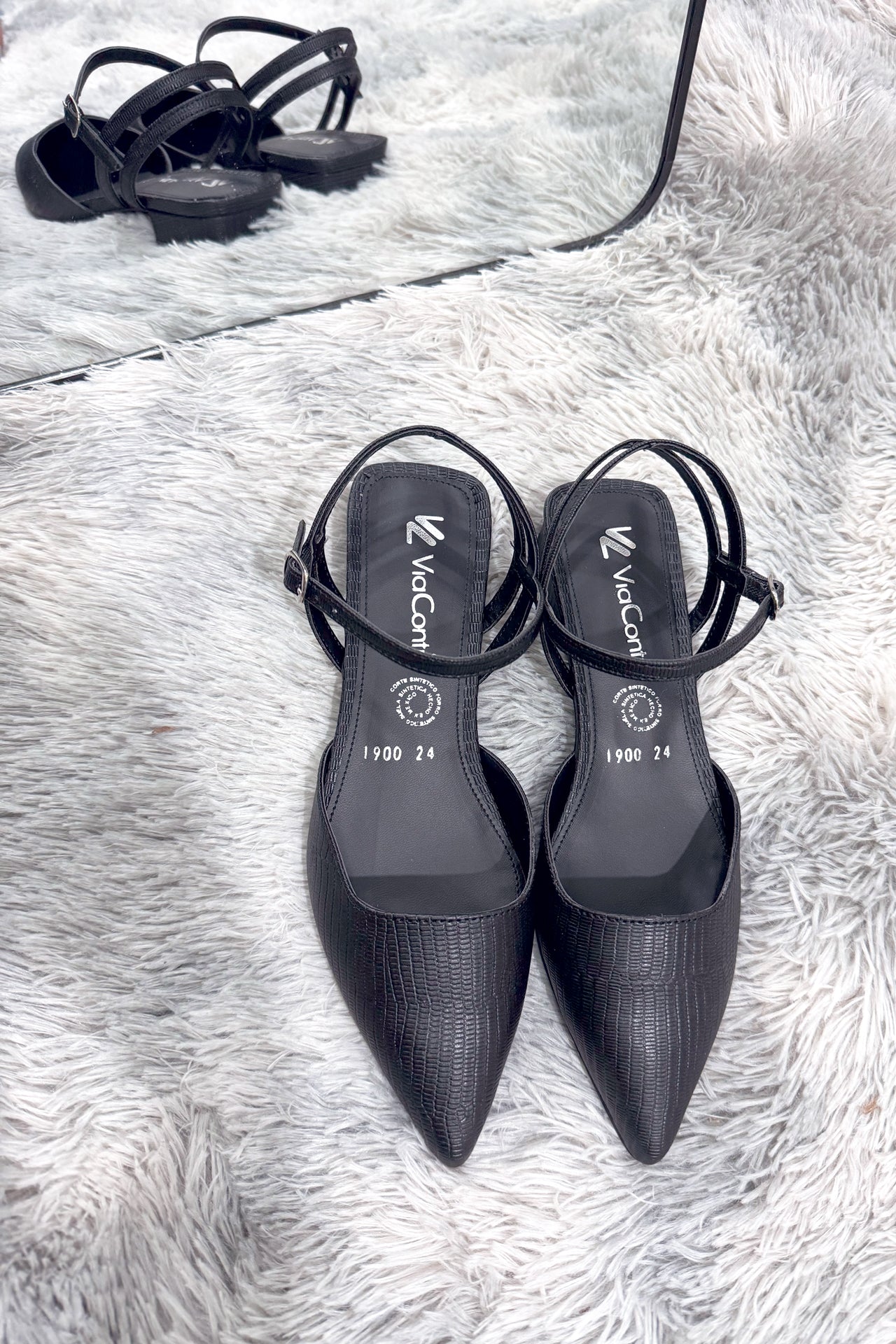 Zapatillas Tacon Zapatos De Pico De Piso Zapatos De Tacon Shein