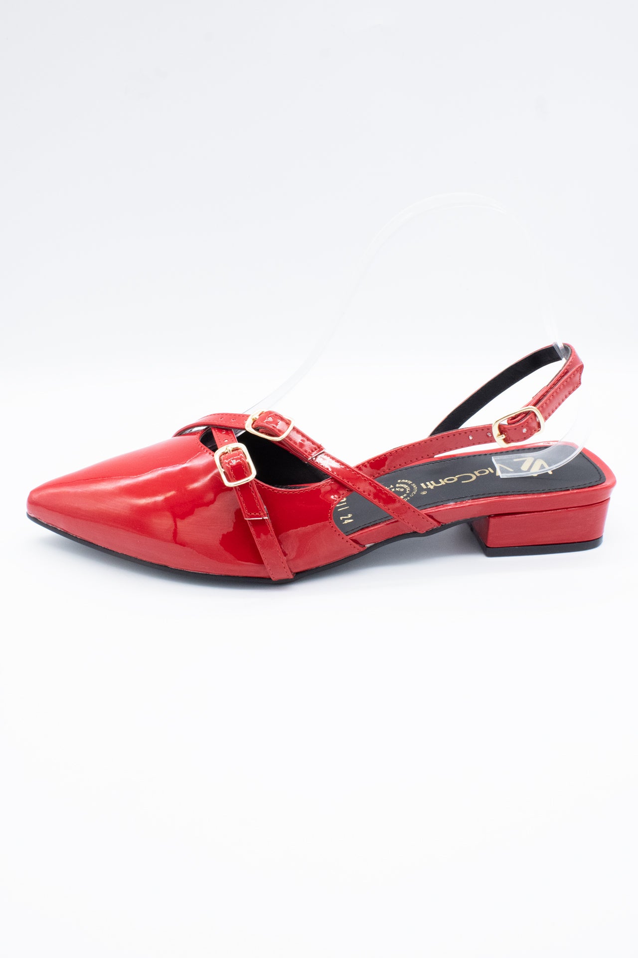 IRIS Zapatilla de piso rojo flama