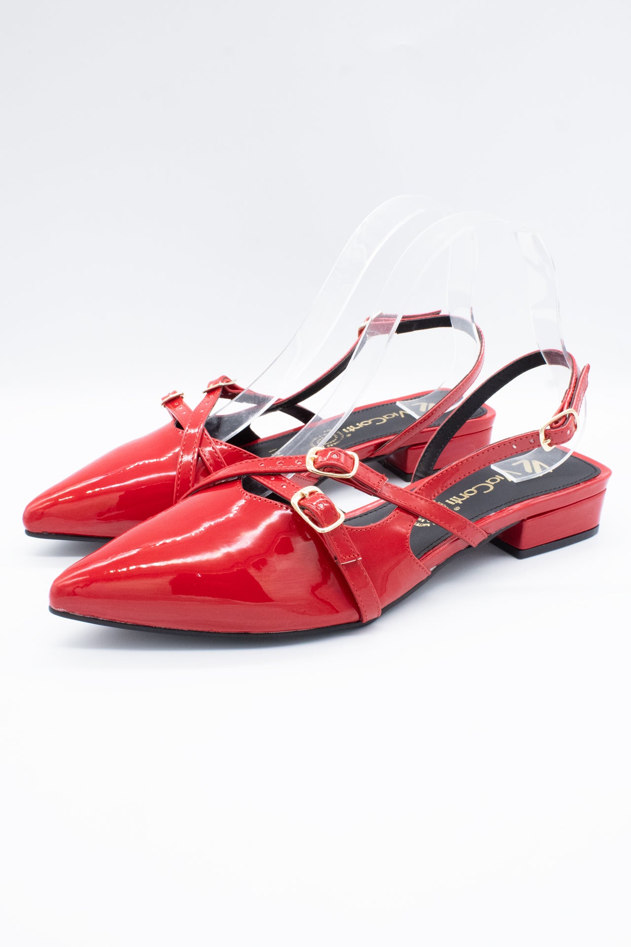 IRIS Zapatilla de piso rojo flama