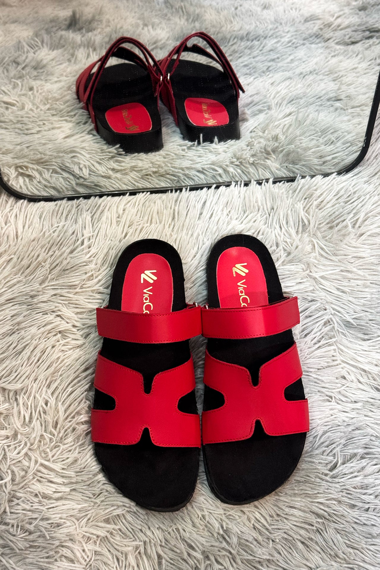 DALILA Sandalia suela confort Rojo