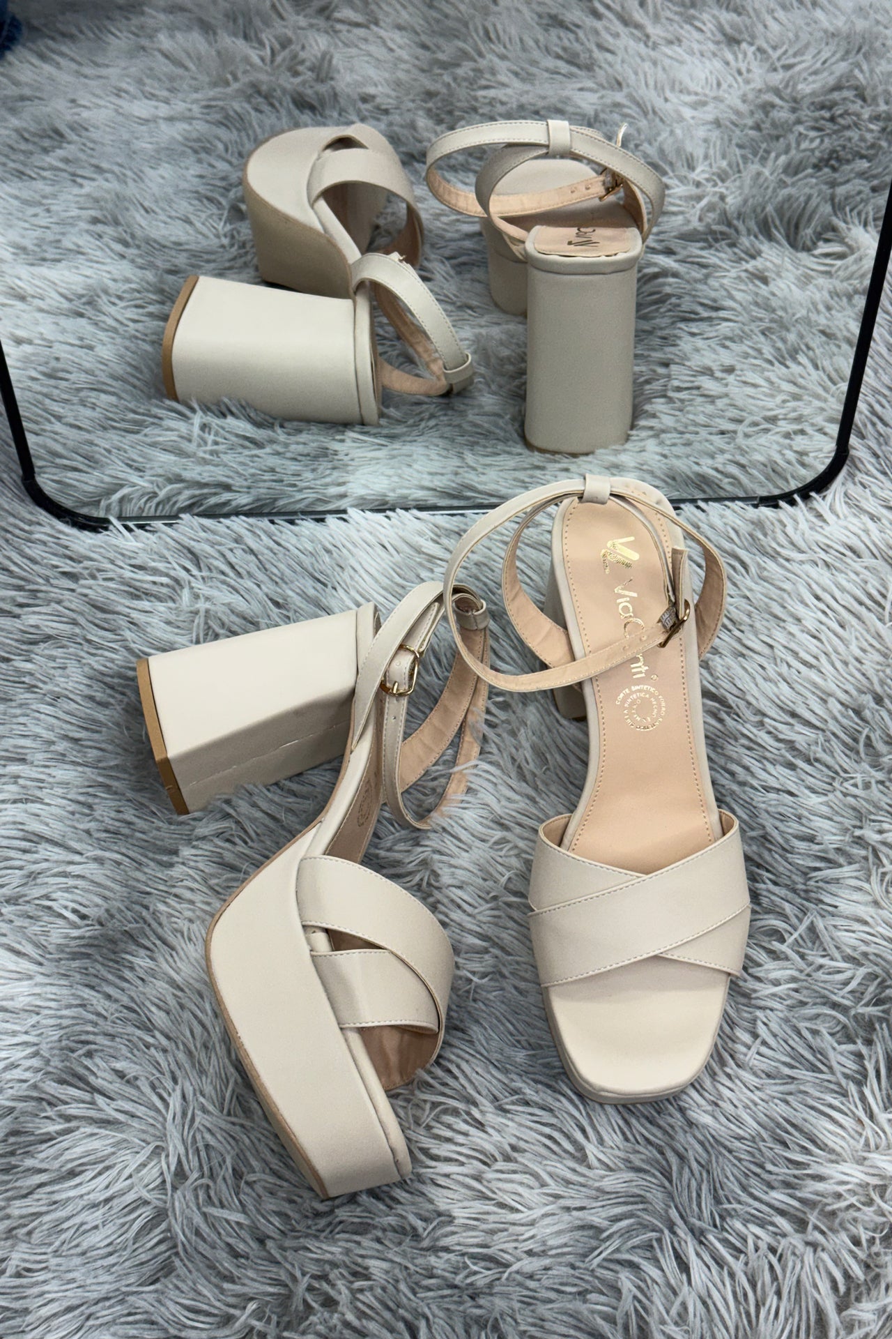 MIA Sandalia de Tacon Nude