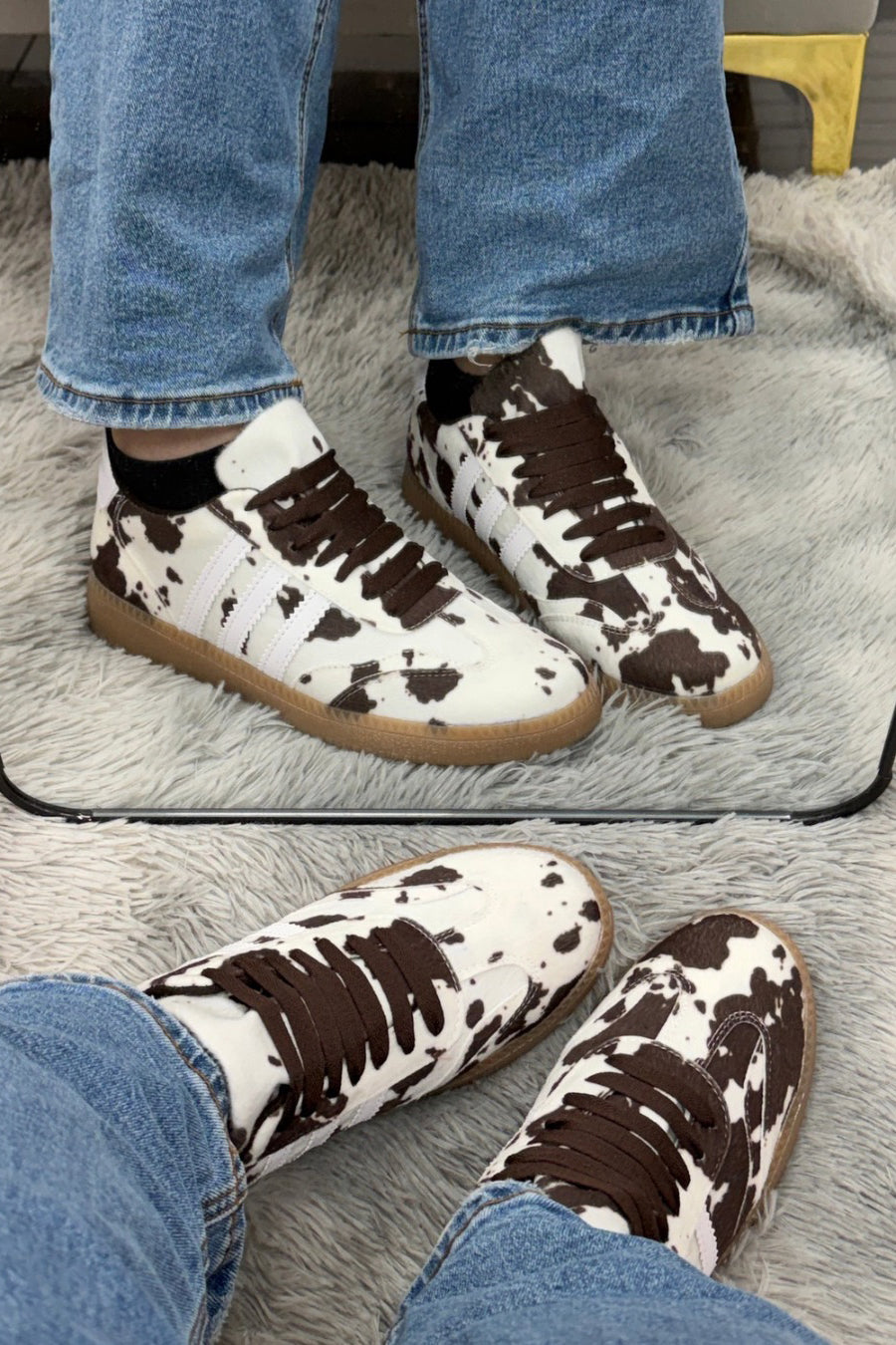 MIKA Tenis con suela de goma vaca