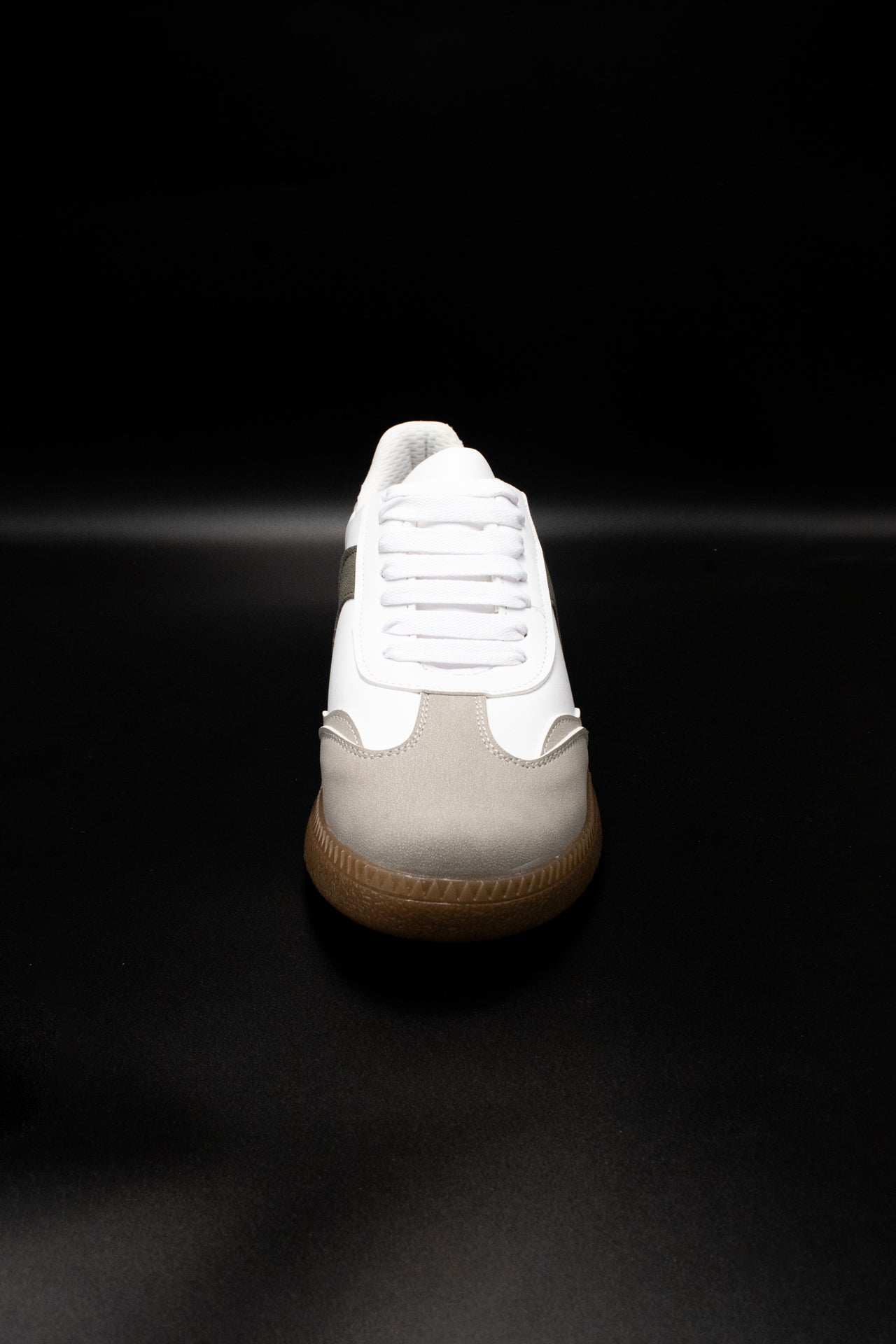 MIKA Tenis con suela de goma gris-blanco