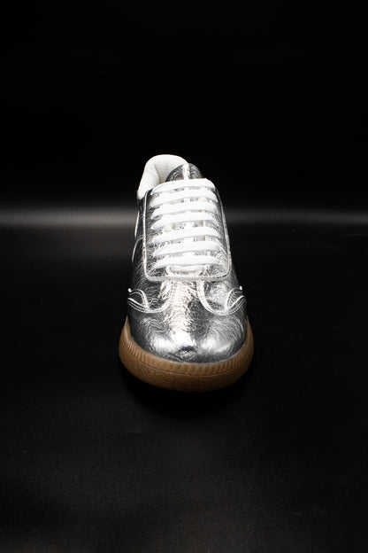 MIKA Tenis con suela de goma plata