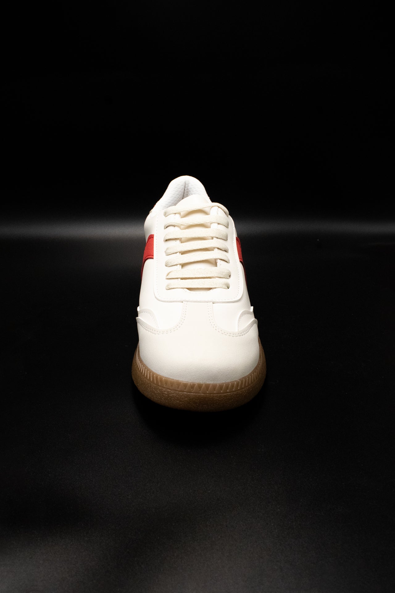 MIKA Tenis con suela de goma rojo-beige