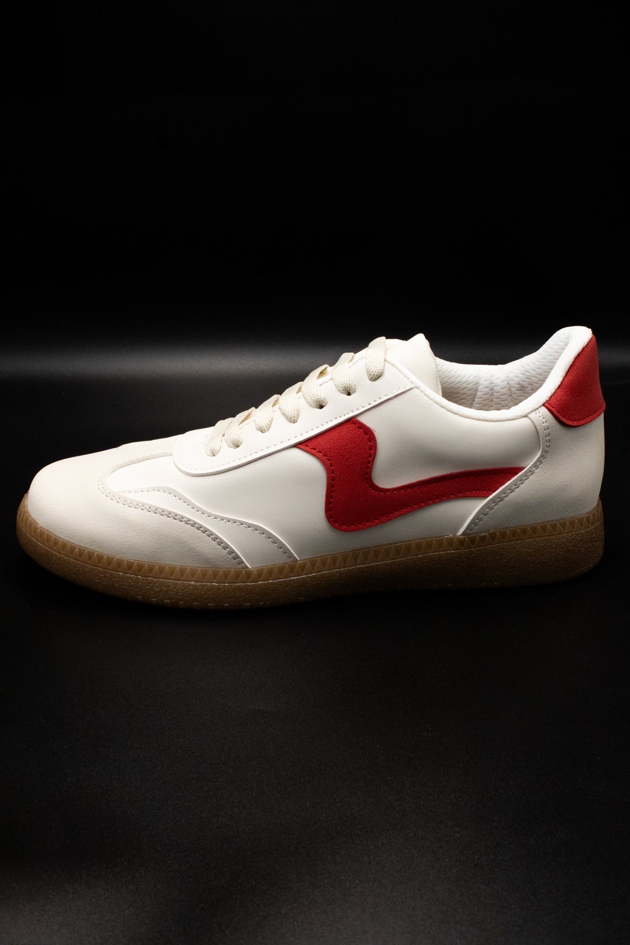 MIKA Tenis con suela de goma rojo-beige