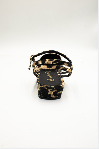 KARLA Zapatilla de piso leopardo