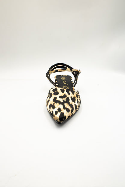 KARLA Zapatilla de piso leopardo