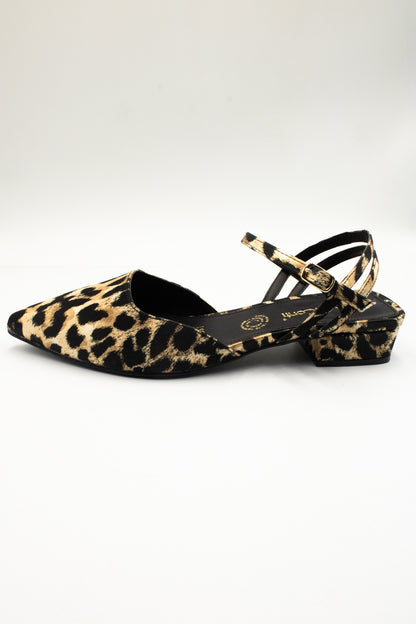 KARLA Zapatilla de piso leopardo