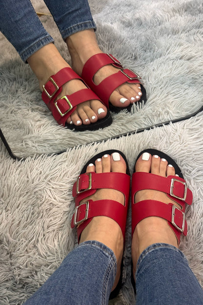 CELIA Sandalia suela confort Rojo