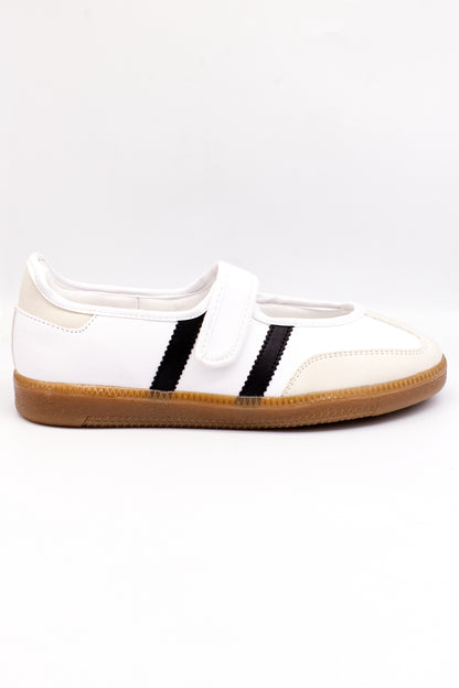 JANE Tenis flat blanco