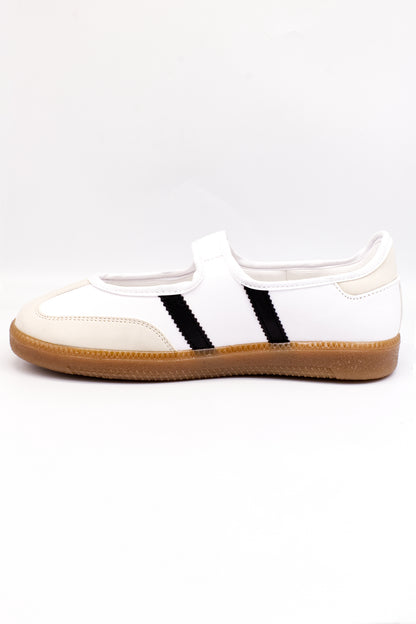 JANE Tenis flat blanco