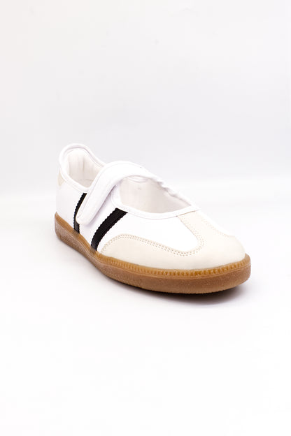 JANE Tenis flat blanco