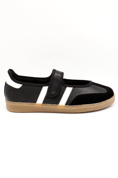 JANE Tenis flat negro