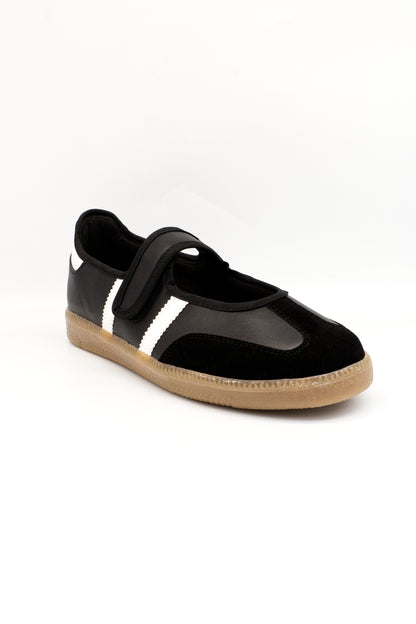 JANE Tenis flat negro
