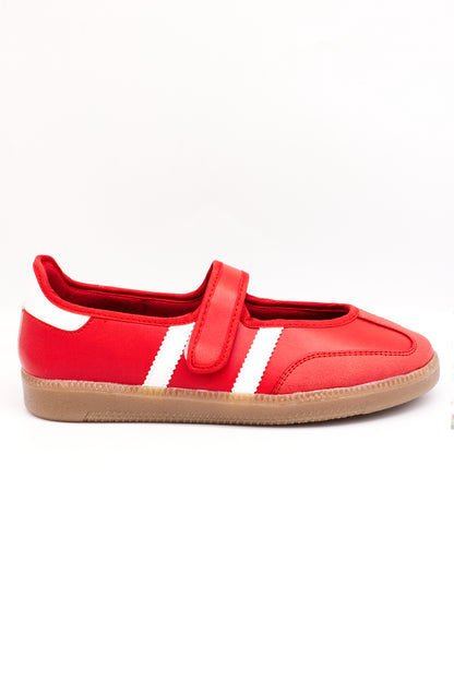 JANE Tenis flat rojo