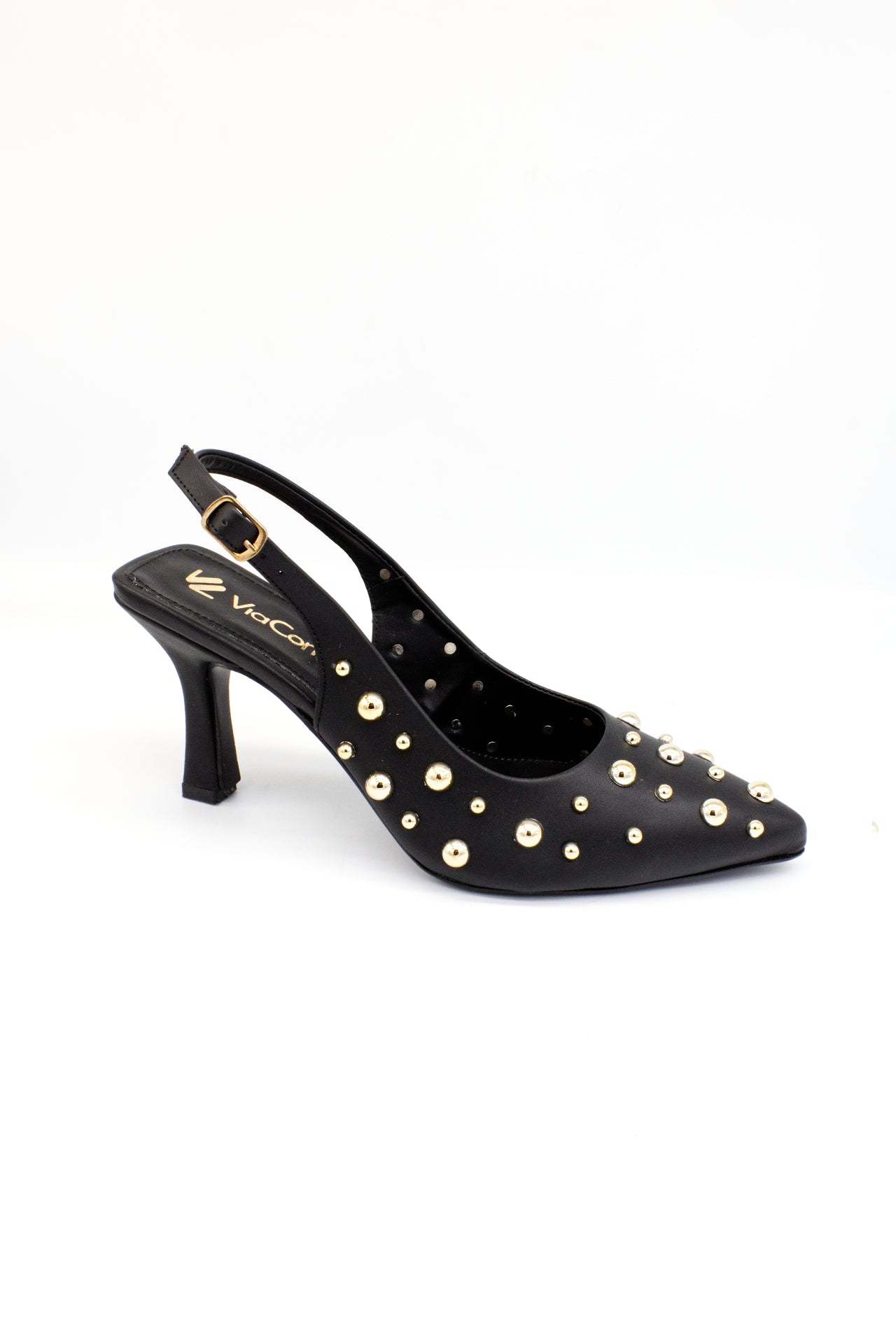 SYMPHONY zapatilla con remaches negro
