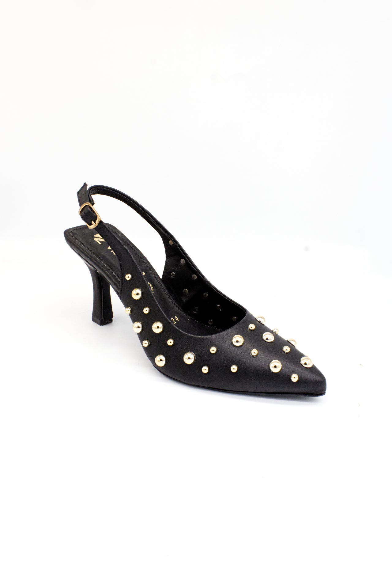 SYMPHONY zapatilla con remaches negro