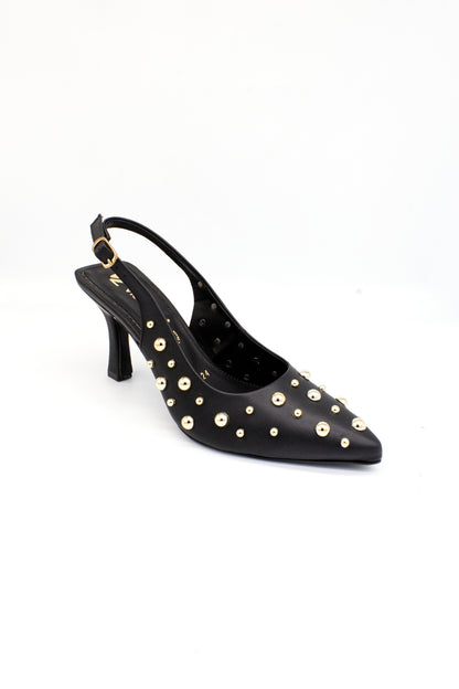 SYMPHONY zapatilla con remaches negro