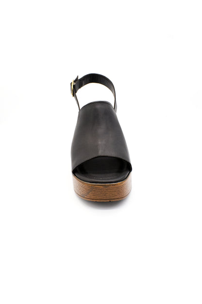 MARLEN sandalia con plataforma negro