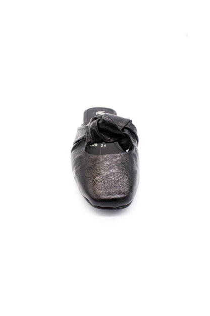 ROMINA mule con moño negro