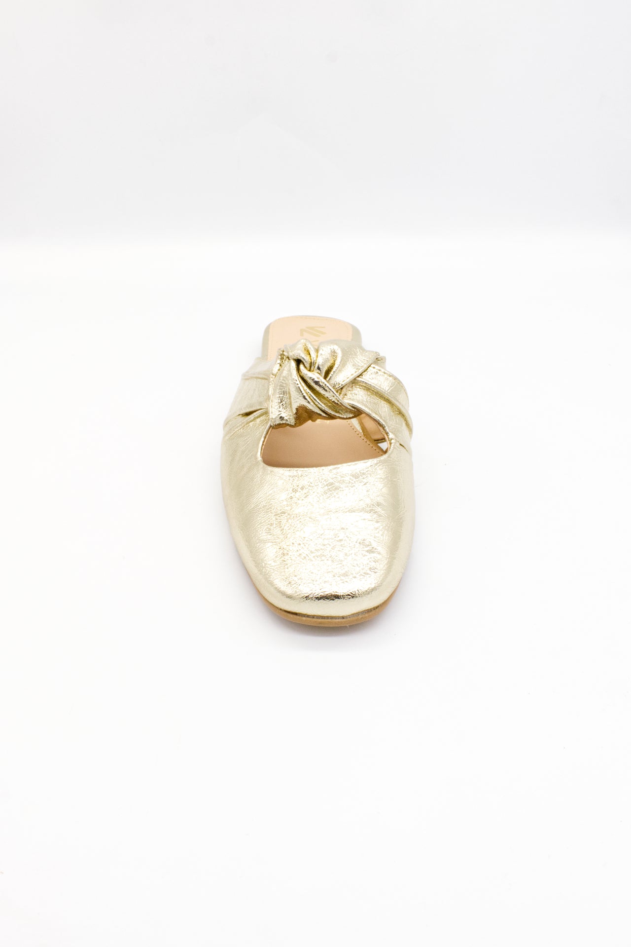 ROMINA mule con moño oro