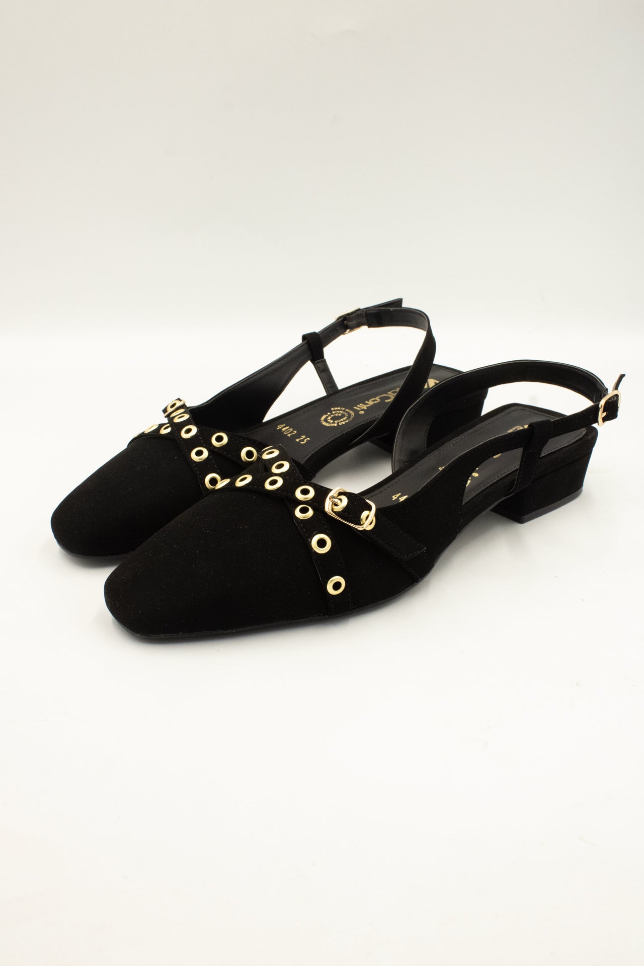 JENNY Zapatilla de tacón negro