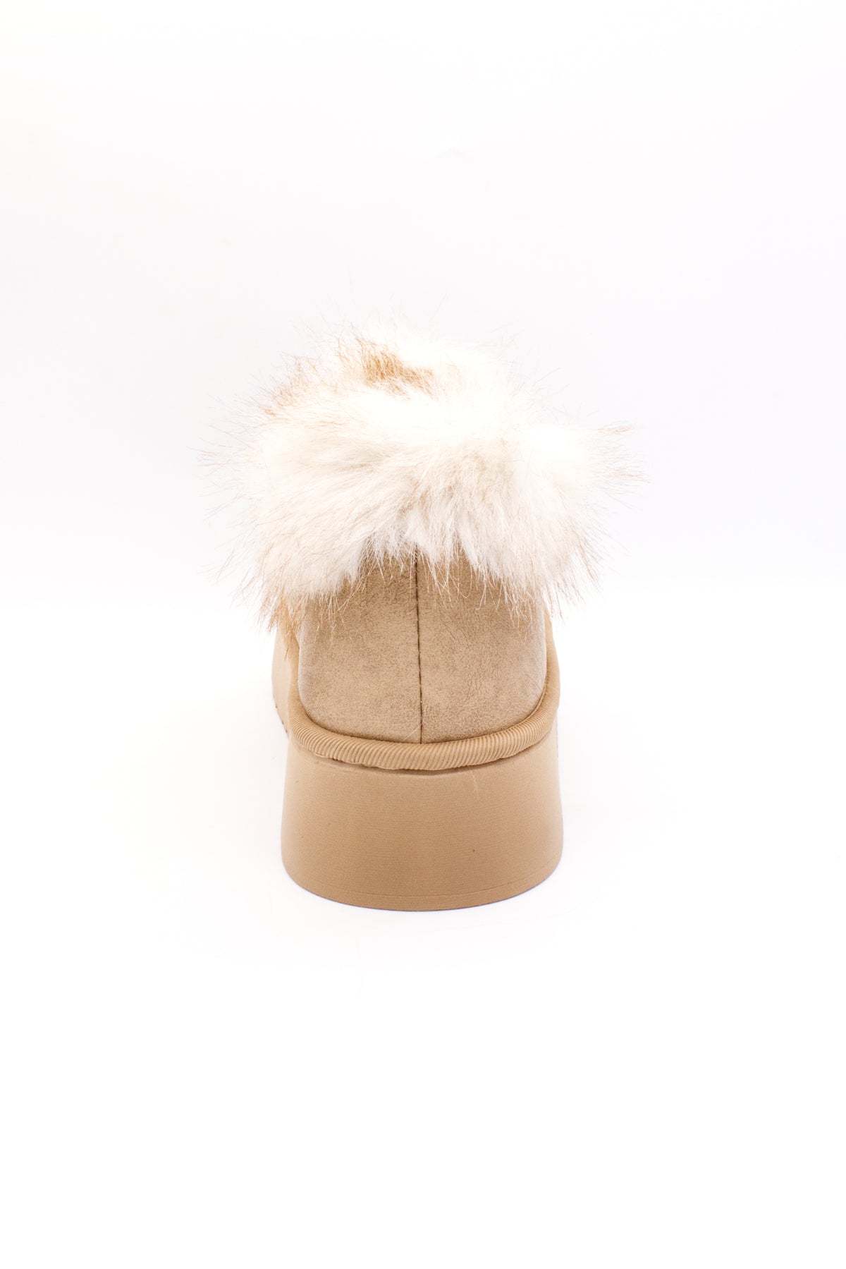 ELSA botín pantufla con peluche beige
