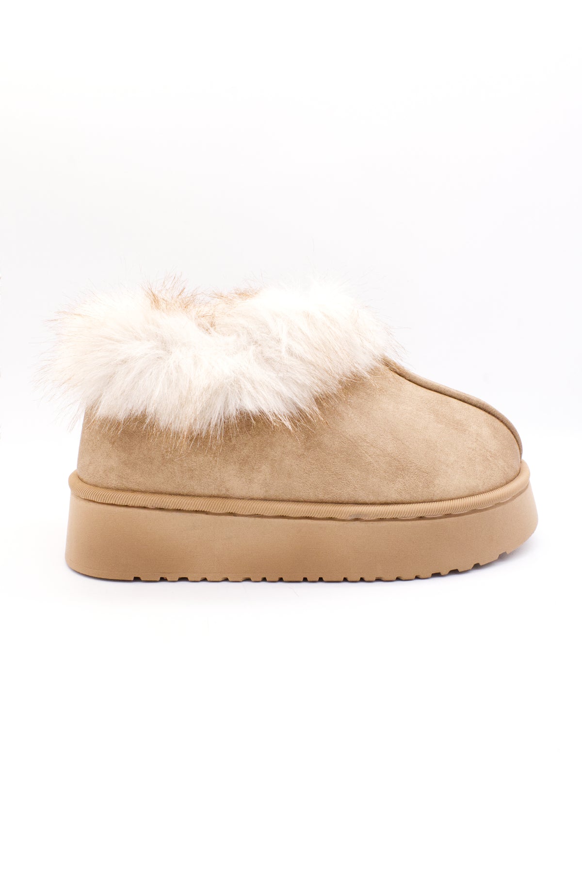 ELSA botín pantufla con peluche beige