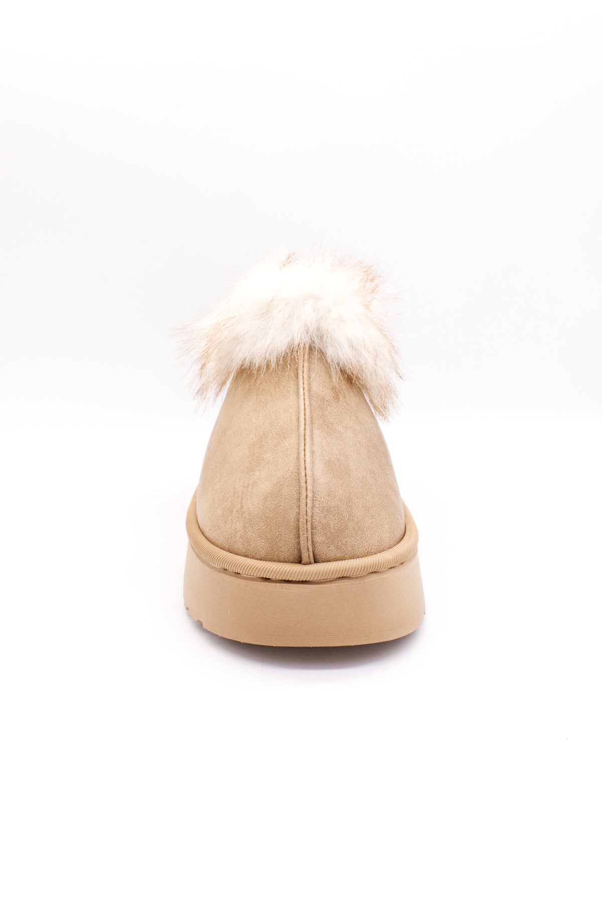 ELSA botín pantufla con peluche beige
