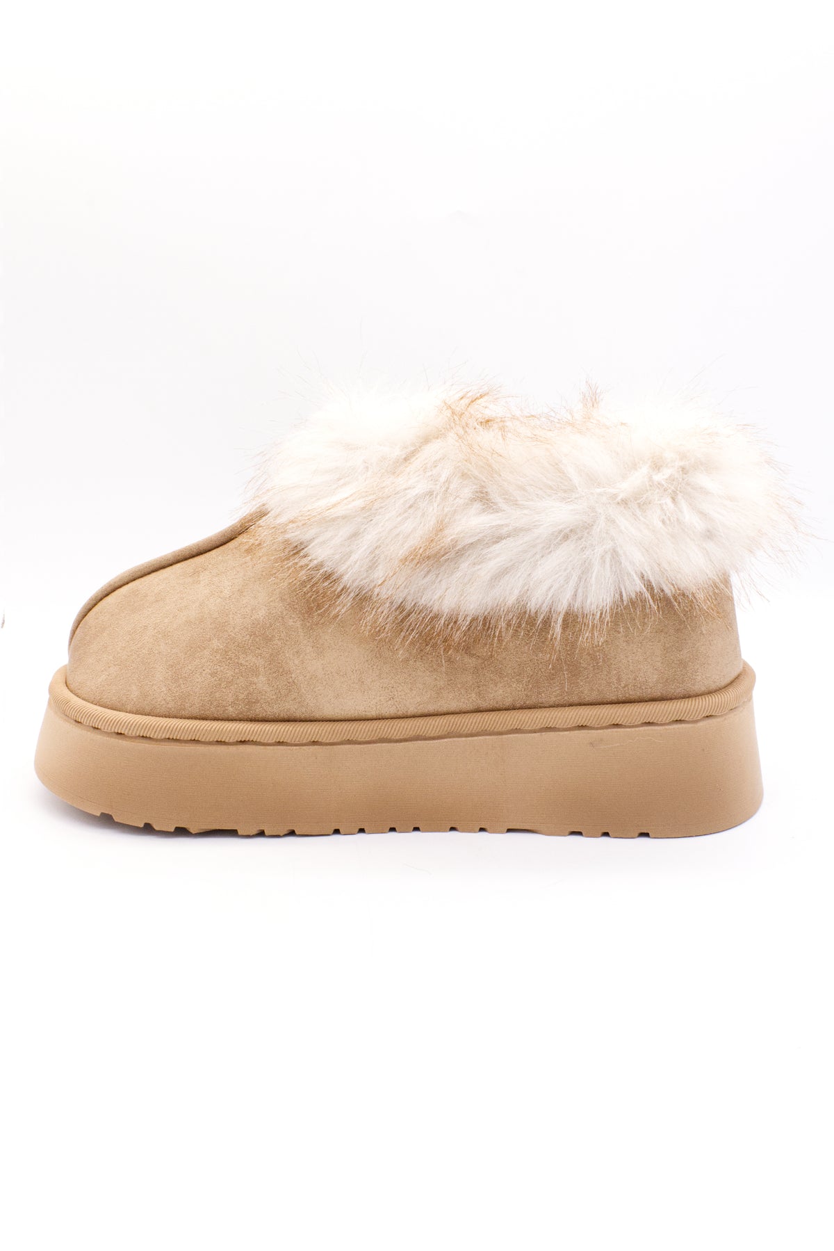 ELSA botín pantufla con peluche beige