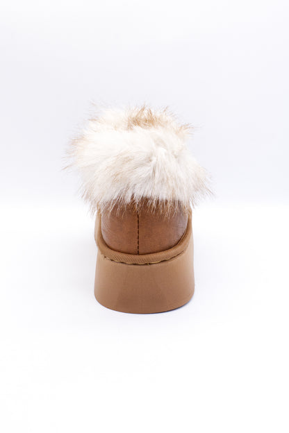 ELSA botín pantufla con peluche marrón