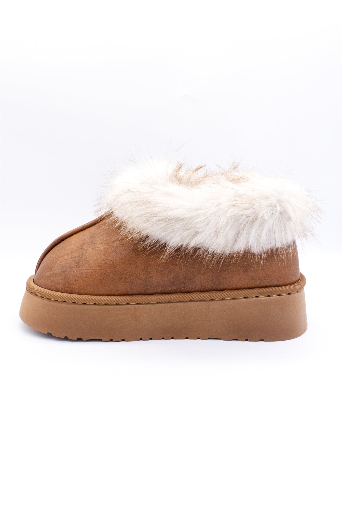 ELSA botín pantufla con peluche marrón