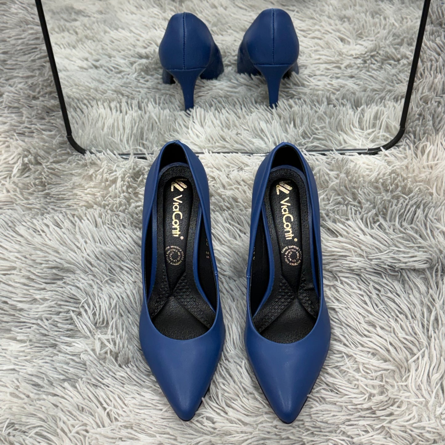 OLIVIA zapatilla con plantilla de confort Azul