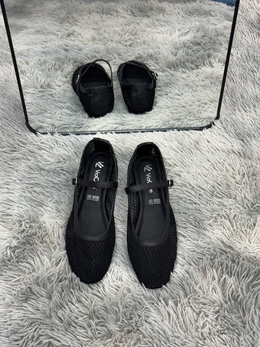 BALLE balerina de piso malla negro