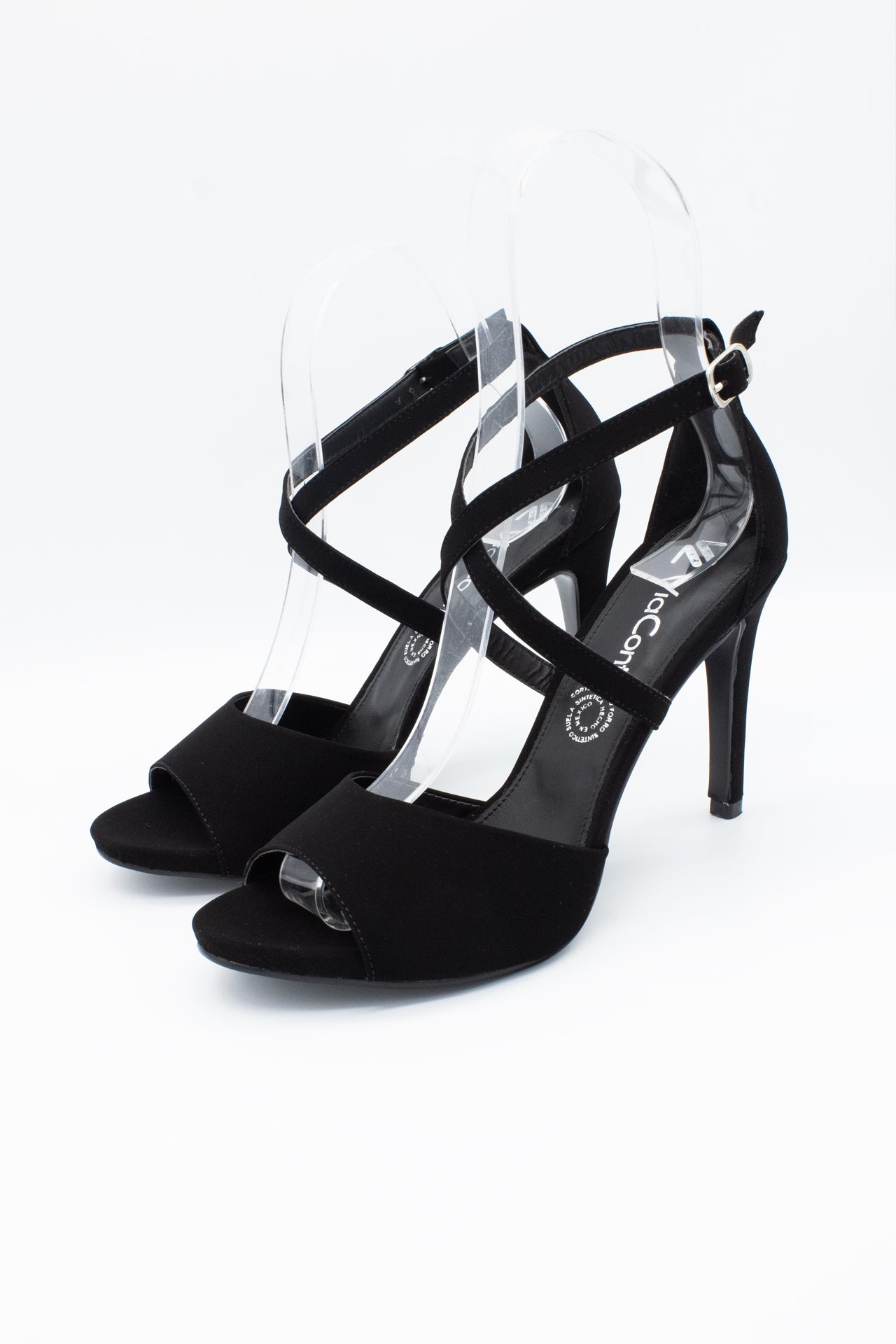 SILVANA Zapatilla de tacón Negro con talonera