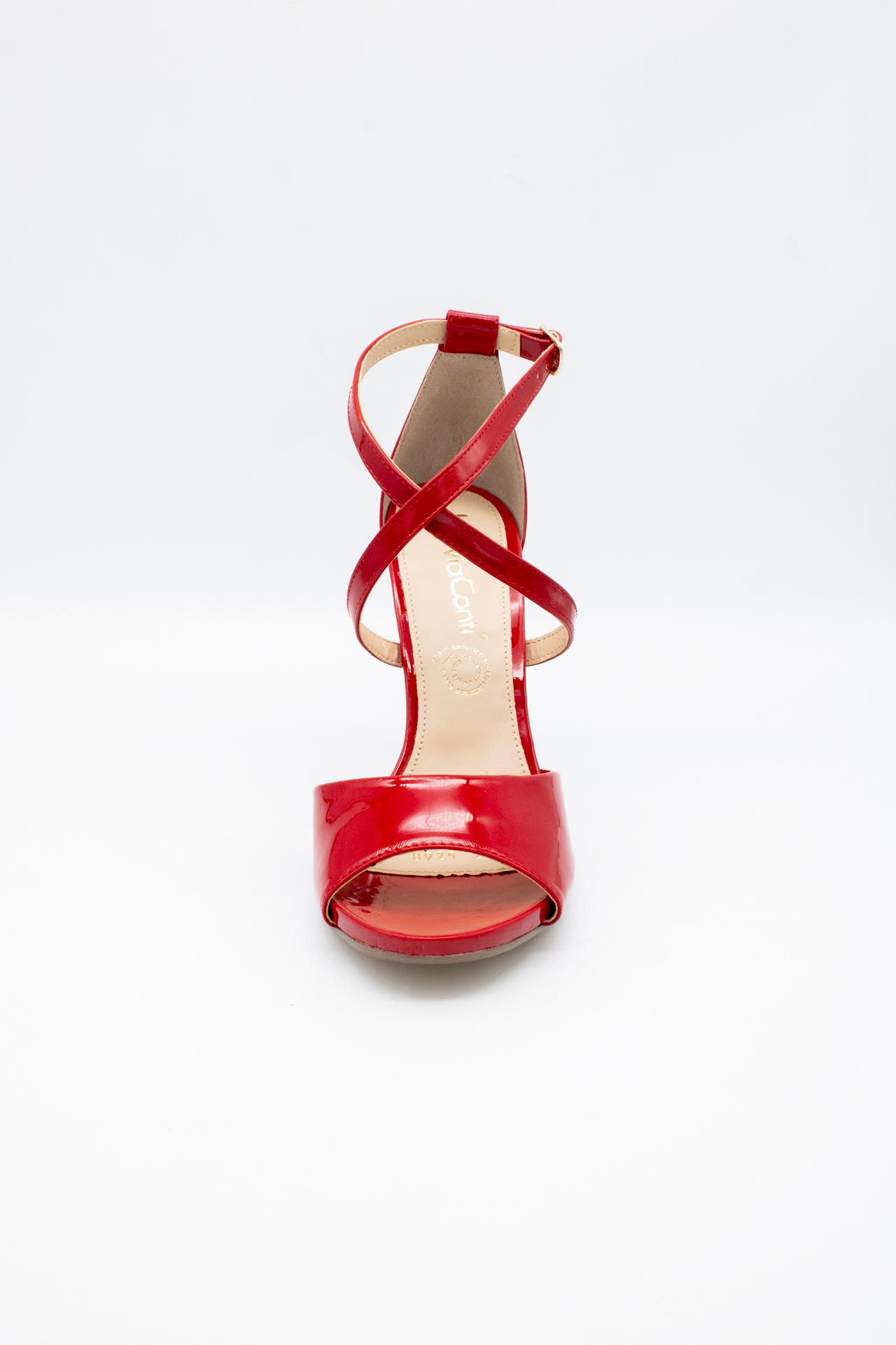 SILVANA Zapatilla de tacón Rojo con talonera