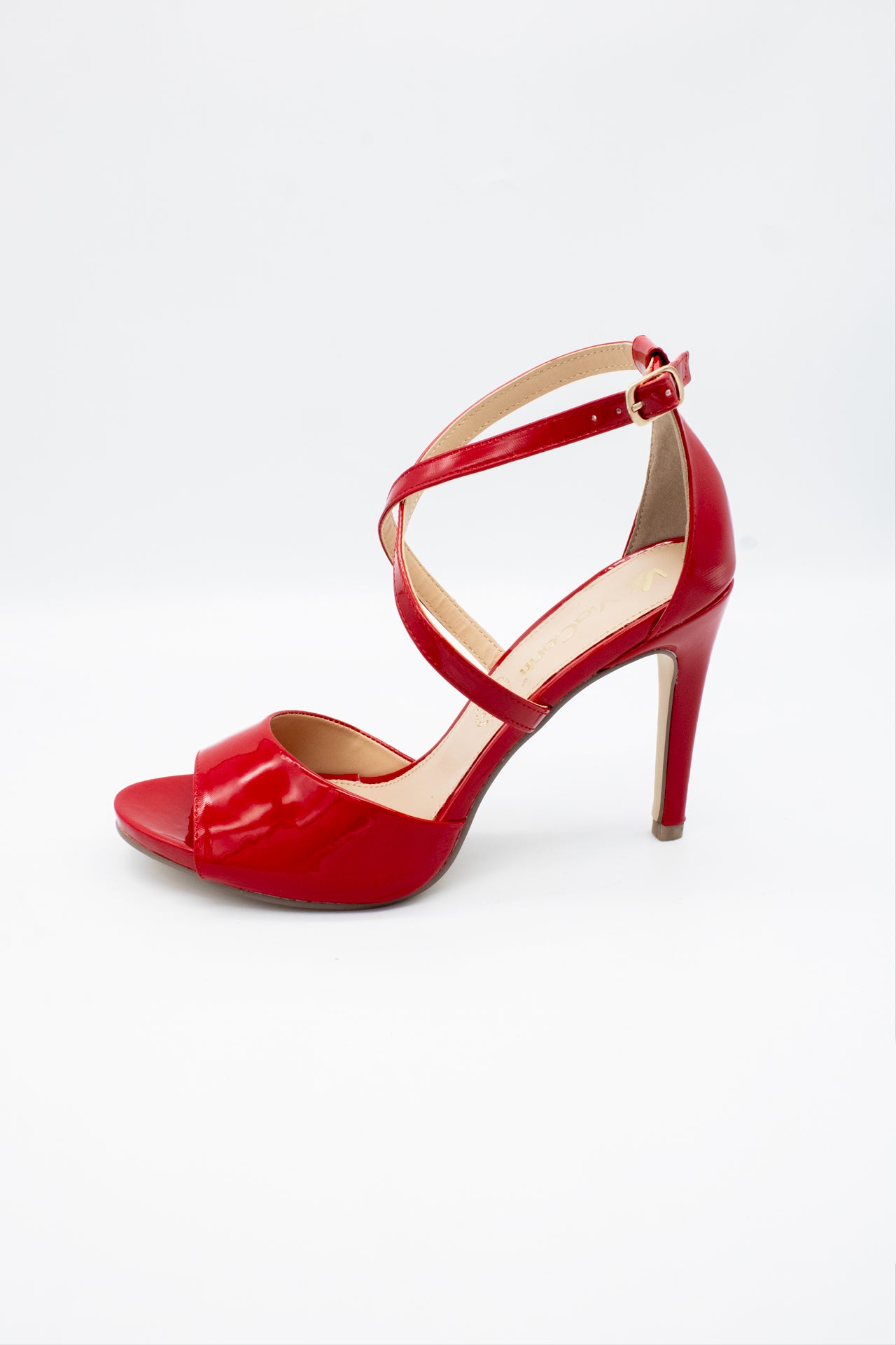 SILVANA Zapatilla de tacón Rojo con talonera