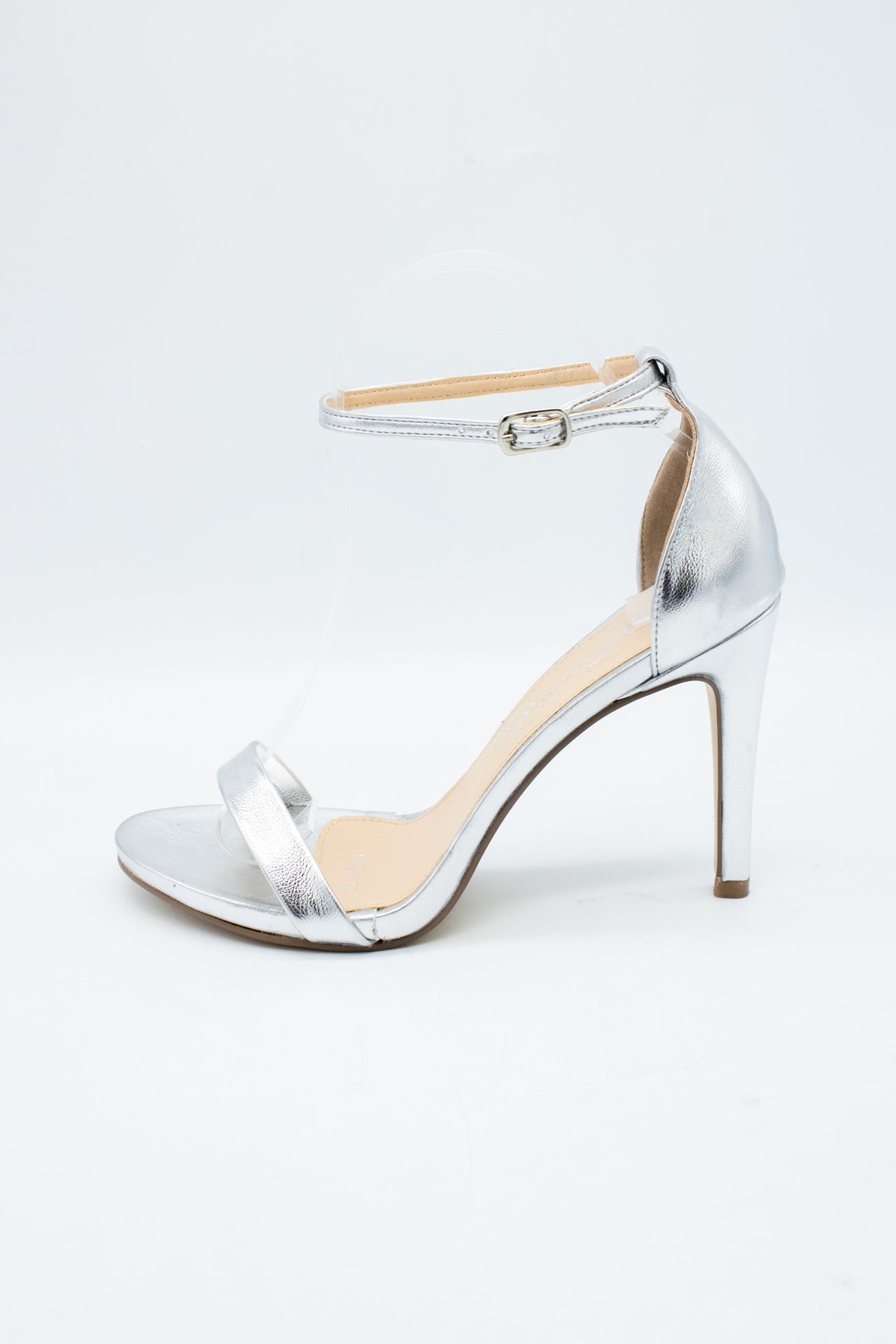 SUSIE Zapatilla de tacón Plata con talonera