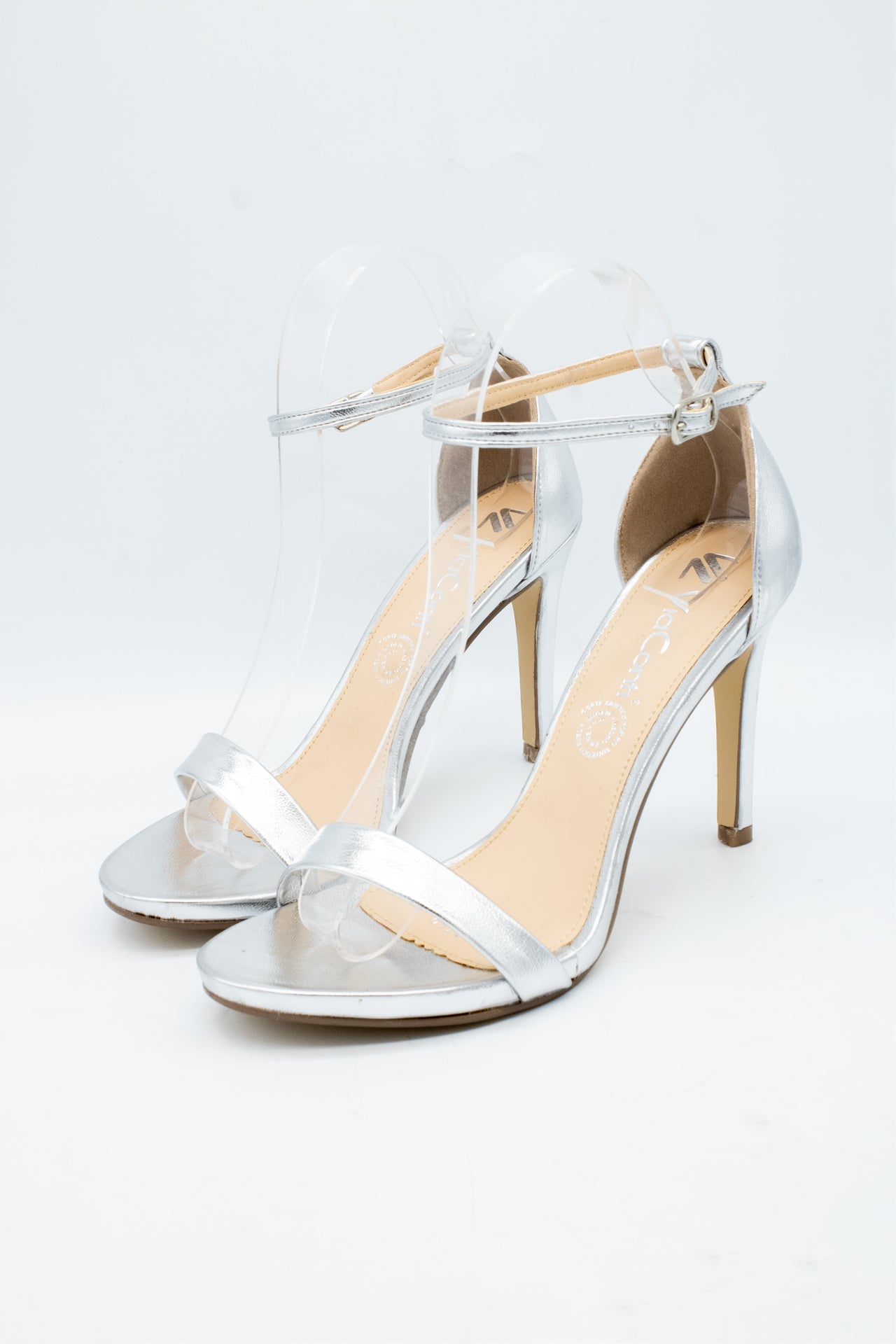 SUSIE Zapatilla de tacón Plata con talonera