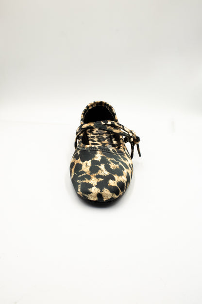 MELINA Zapatilla de piso leopardo