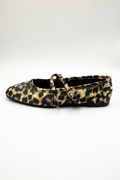 MELINA Zapatilla de piso leopardo
