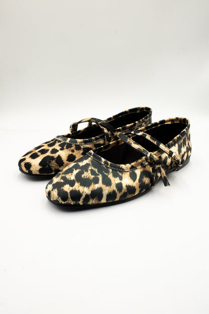 MELINA Zapatilla de piso leopardo