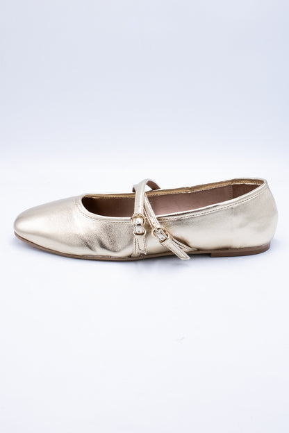MELINA Zapatilla de piso oro