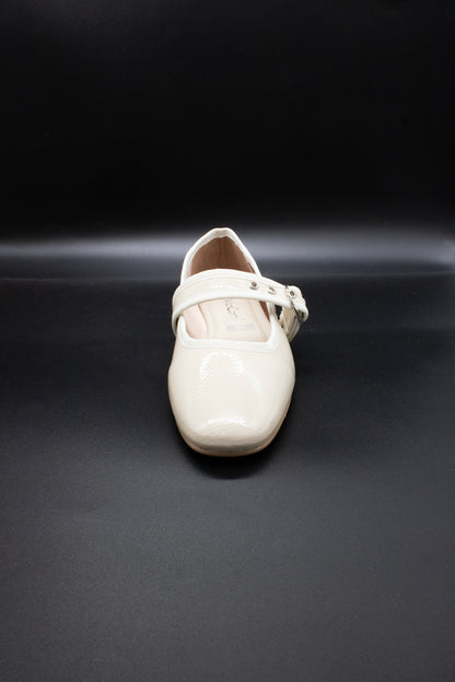 KENYA balerina de piso miga con hebilla y ojillos