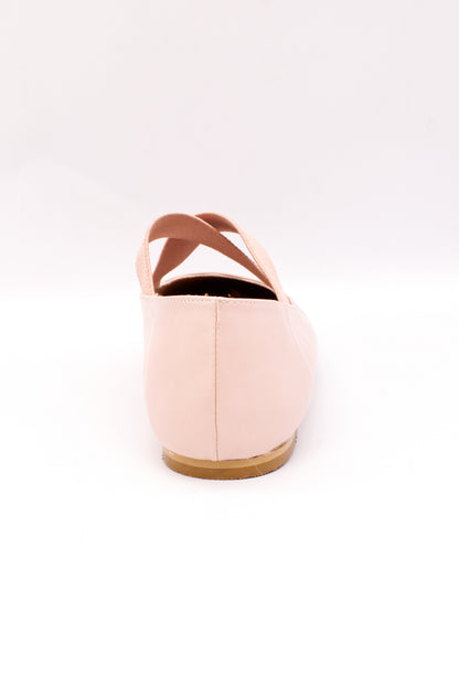 LIA balerina con elástico cruzado rosa