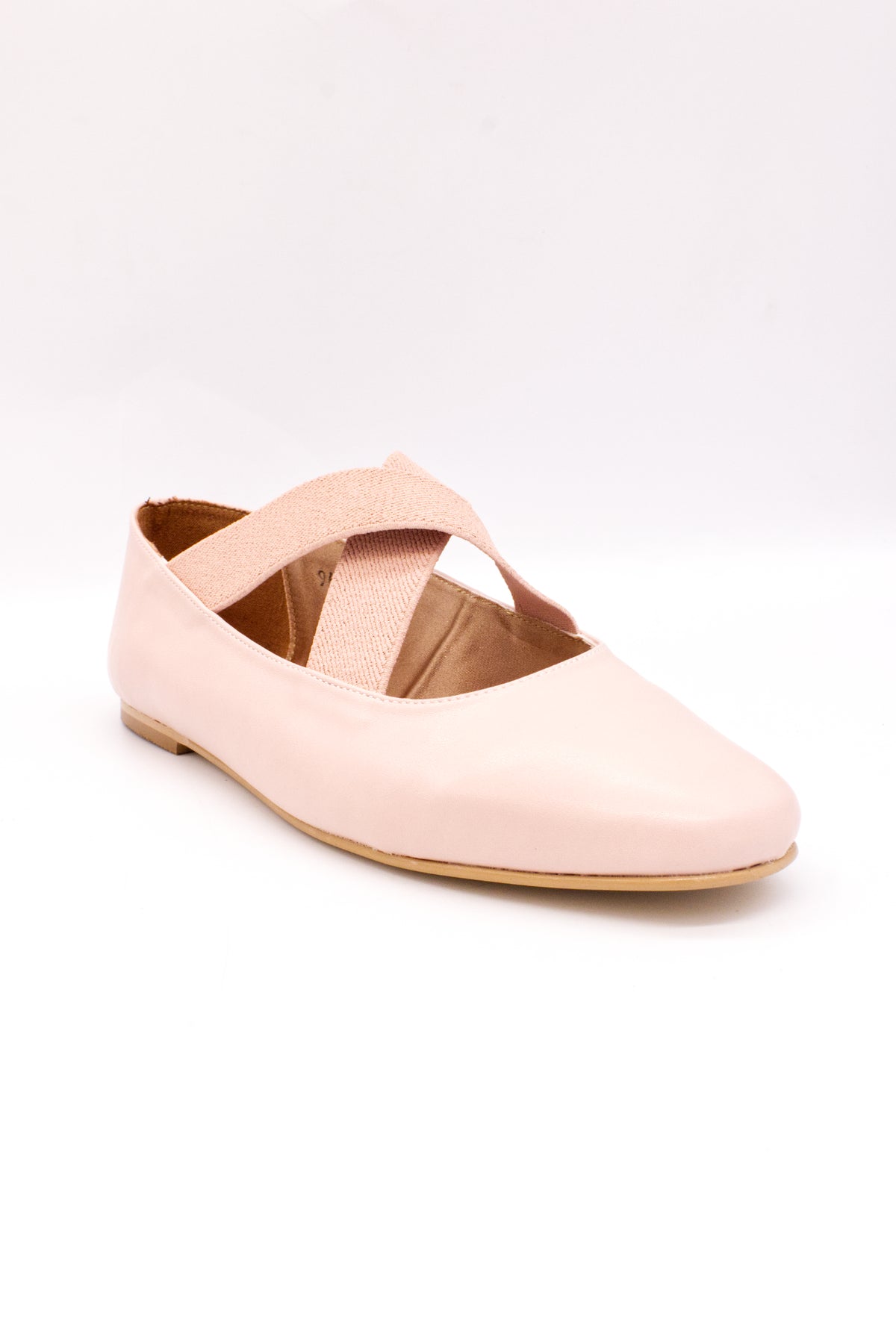 LIA balerina con elástico cruzado rosa